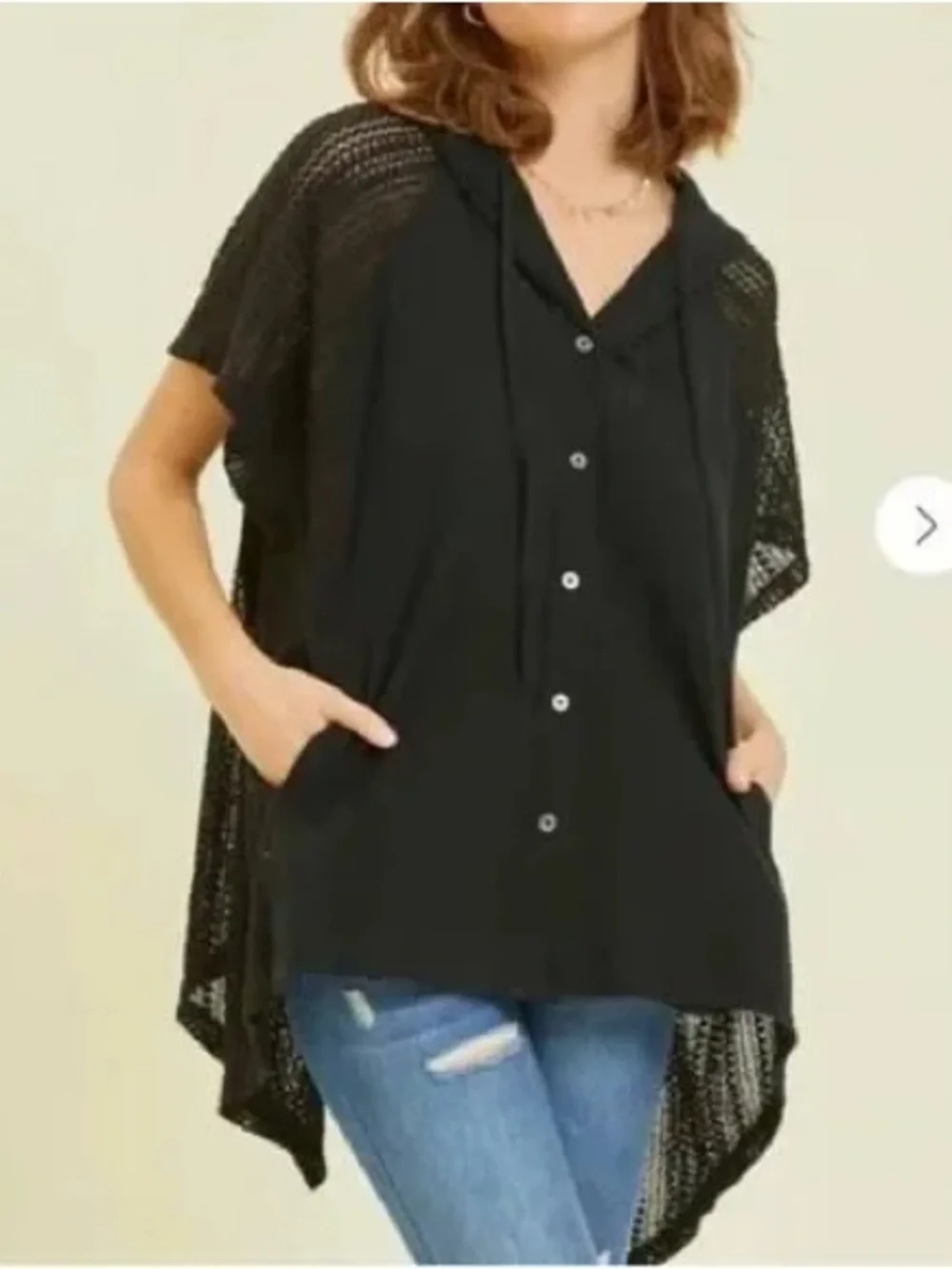 Free People We The Free Mesh Hoodie XS NWOT